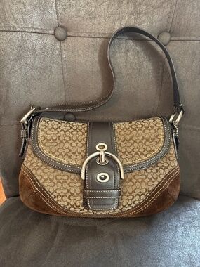 Coach | Bags | Coach Signature Drawstring Carryall Shoulder 